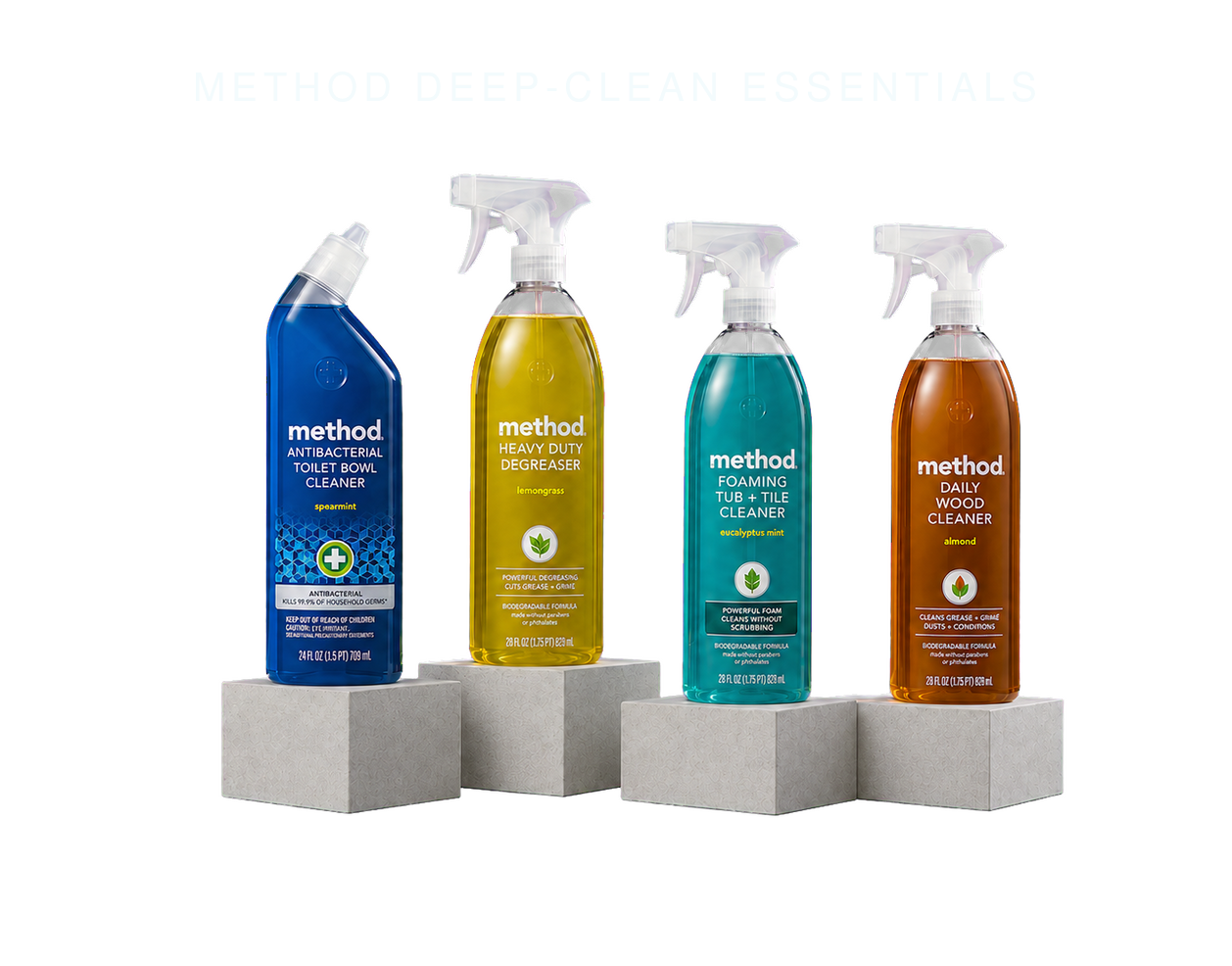 Sparkle Method deep cleaning products